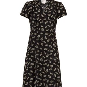 HVN Tarzan Silk Wrap Dress